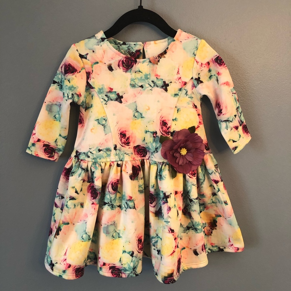 Floral Watercolor Dress Pippa & Julie 2T